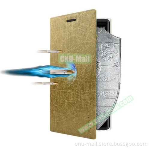 Silk Texture Folio Leather Case for Nokia Lumia 640 XL with Stand and Little Sucker